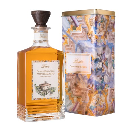 BERTA Grappa MONTEACUTO Invecchiata Latta cl.70 42°