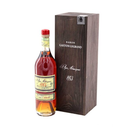BARON GASTON LEGRAND Bas Armagnac  Millesime 1983 Cl.70